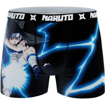 Sous-vêtements Homme Boxers Naruto Boxer Homme Microfibre ASS2 Noir Bleu Noir