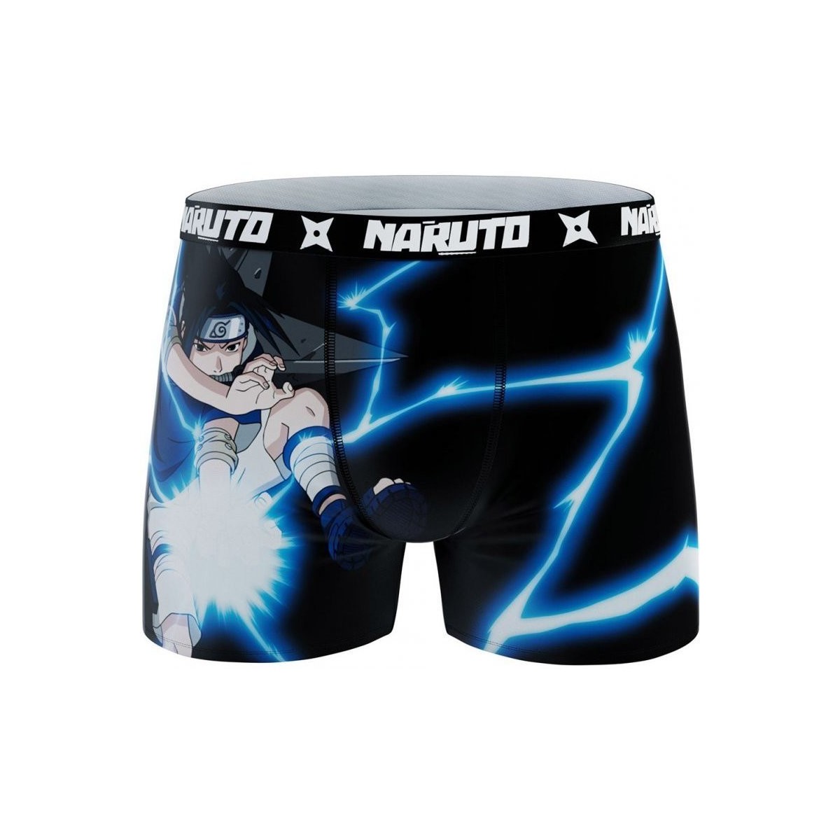Sous-vêtements Homme Boxers Naruto Boxer Homme Microfibre ASS2 Noir Bleu Noir
