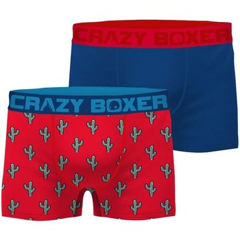 Sous-vêtements Homme Boxers Crazy Boxer CRAZYBOXER 2 Boxers Homme Bio BCBCX2 CAC Rouge