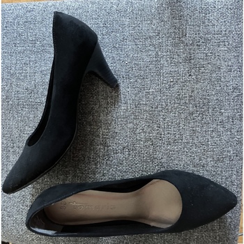 Chaussures Femme Escarpins Tamaris Escarpins Tamaris noirs en daim Noir