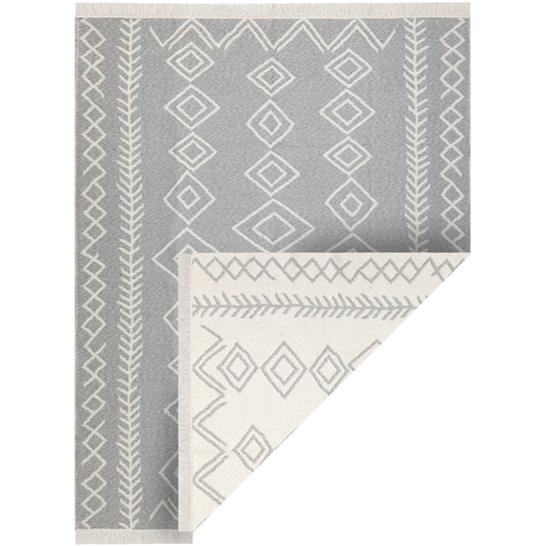 Airstep / A.S.98 Tapis Rugsx Tapis TWIN 23000 Boho, Coton, double face, 60x90 cm Gris