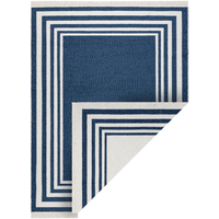 Maison & Déco Tapis Rugsx Tapis TWIN 22990 Cadre, Coton, double face, 60x90 cm Bleu