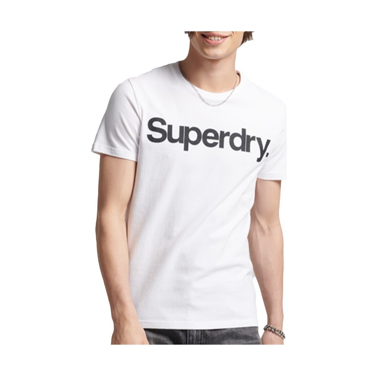 Vêtements Homme T-shirts manches courtes Superdry Classic big logo Blanc