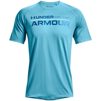 Vêtements Homme T-shirts manches courtes Under Armour Tech 20 Wordmark SS Bleu
