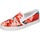 Chaussures Femme Mocassins Geox BE681 D PRUDENCE Rouge