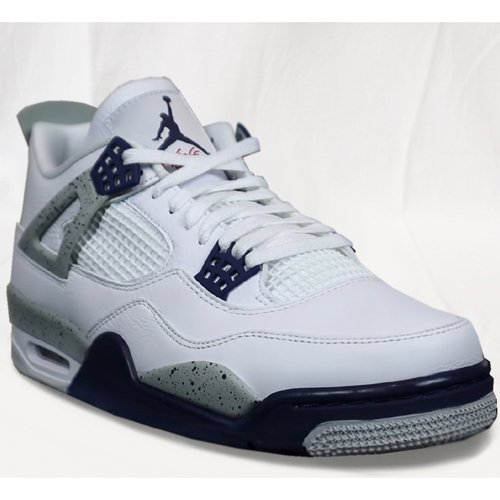 Chaussures Homme Basketball Nike Jordan 4 Retro Midnight Navy - DH6927-140 - Taille : 42.5 FR Blanc