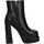 Chaussures Femme Low boots Tsakiris Mallas T5352-M3303 Bottes et bottines Femme NOIR Noir