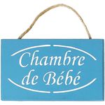 Plaque de porte Chambre de Bébé - Bleu Azur