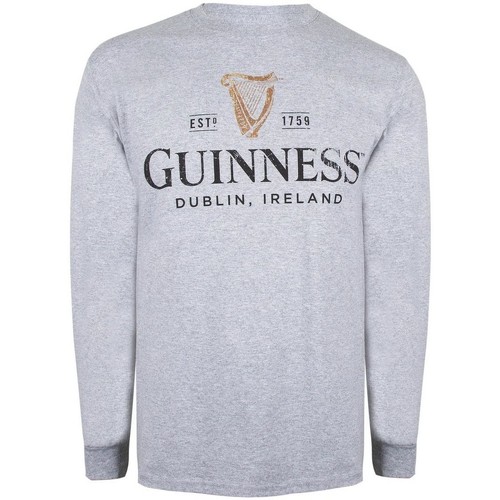 Vêtements Homme T-shirts manches longues Guinness TV1590 Gris