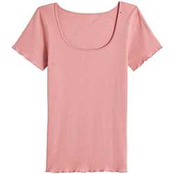 Vêtements Femme T-shirts manches courtes Achel Par Lemahieu T-shirt point de bourdon - La Flâneuse Rose