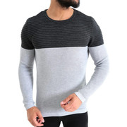 Black Rib Knit Sweater
