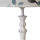 Maison & Déco Lampes à poser Imori Lampe de table pied patiné blanc 43 cm Blanc