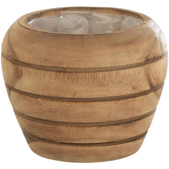 Coupelle Ronde En Teck Naturel Vases / caches pots d'intérieur Jolipa Petit cache pot en bois naturel Beige