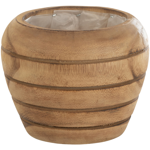 Voir la sélection Vases / caches pots d'intérieur Jolipa Petit cache pot en bois naturel Beige