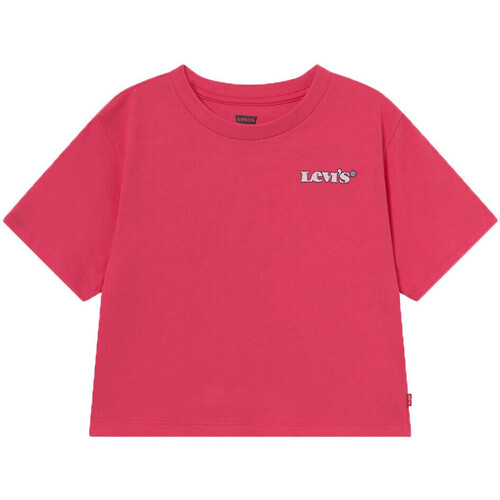 Vêtements Fille T-shirts manches courtes Levi's 4ED730-P2O Rose