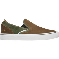 Chaussures Chaussures de Skate Emerica WINO G6 SLIP-ON BROWN GREEN 