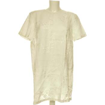 robe courte zara  robe courte  40 - t3 - l blanc 