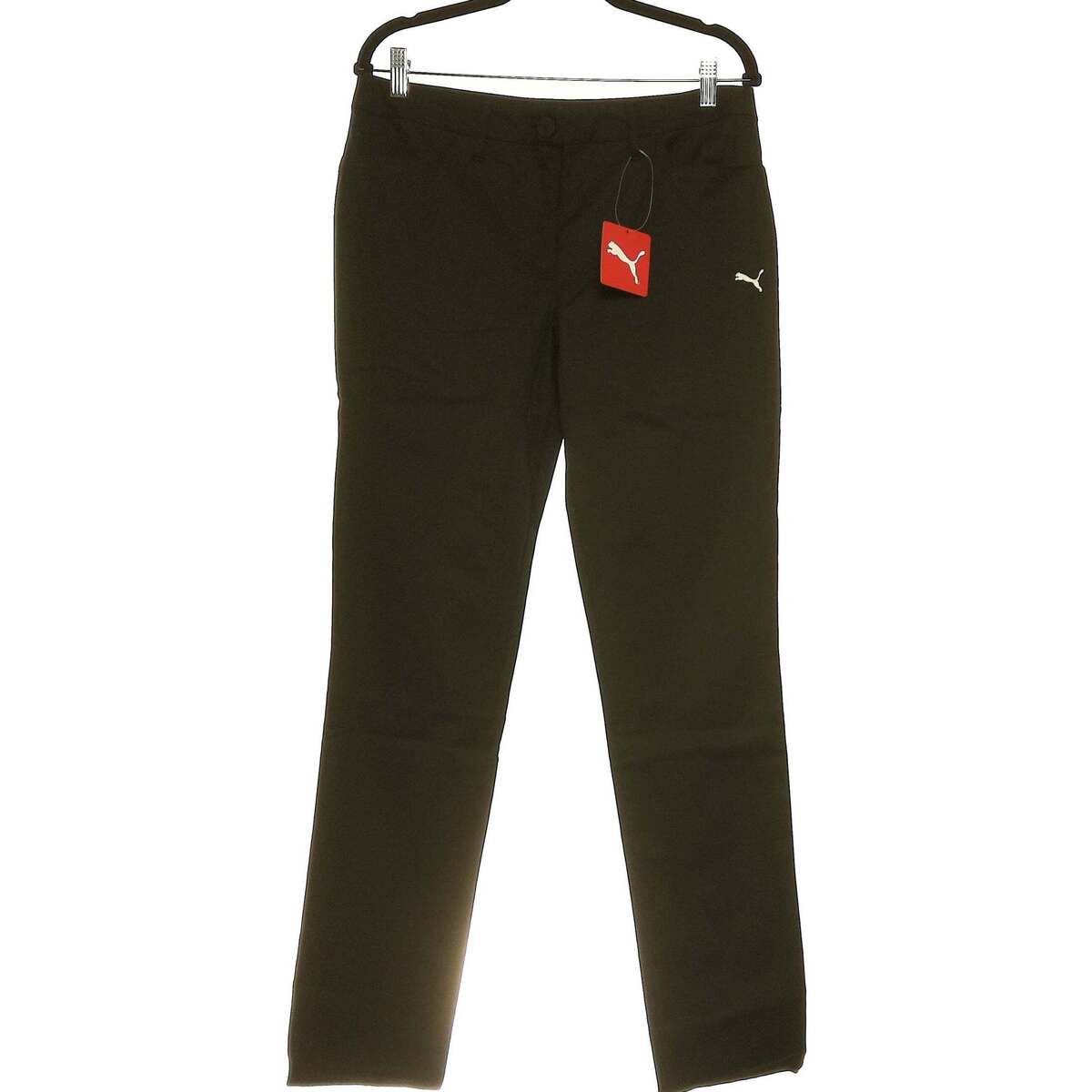 Vêtements Femme Pantalons Puma pantalon droit femme  40 - T3 - L Noir Noir