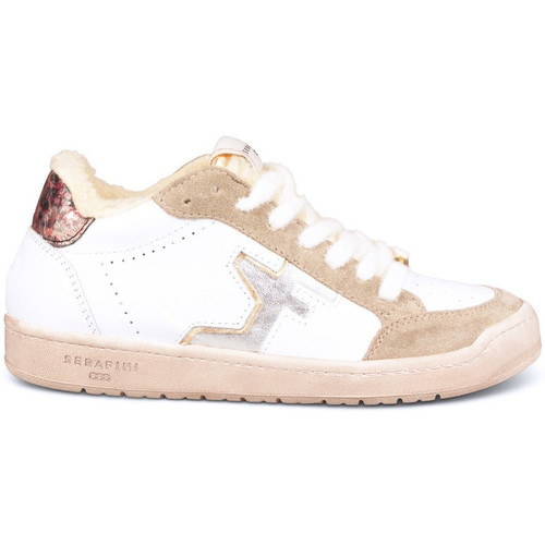 Chaussures Femme Baskets mode Serafini Baskets SAN DIEGO LOW White Eco-Shearling - Blanc
