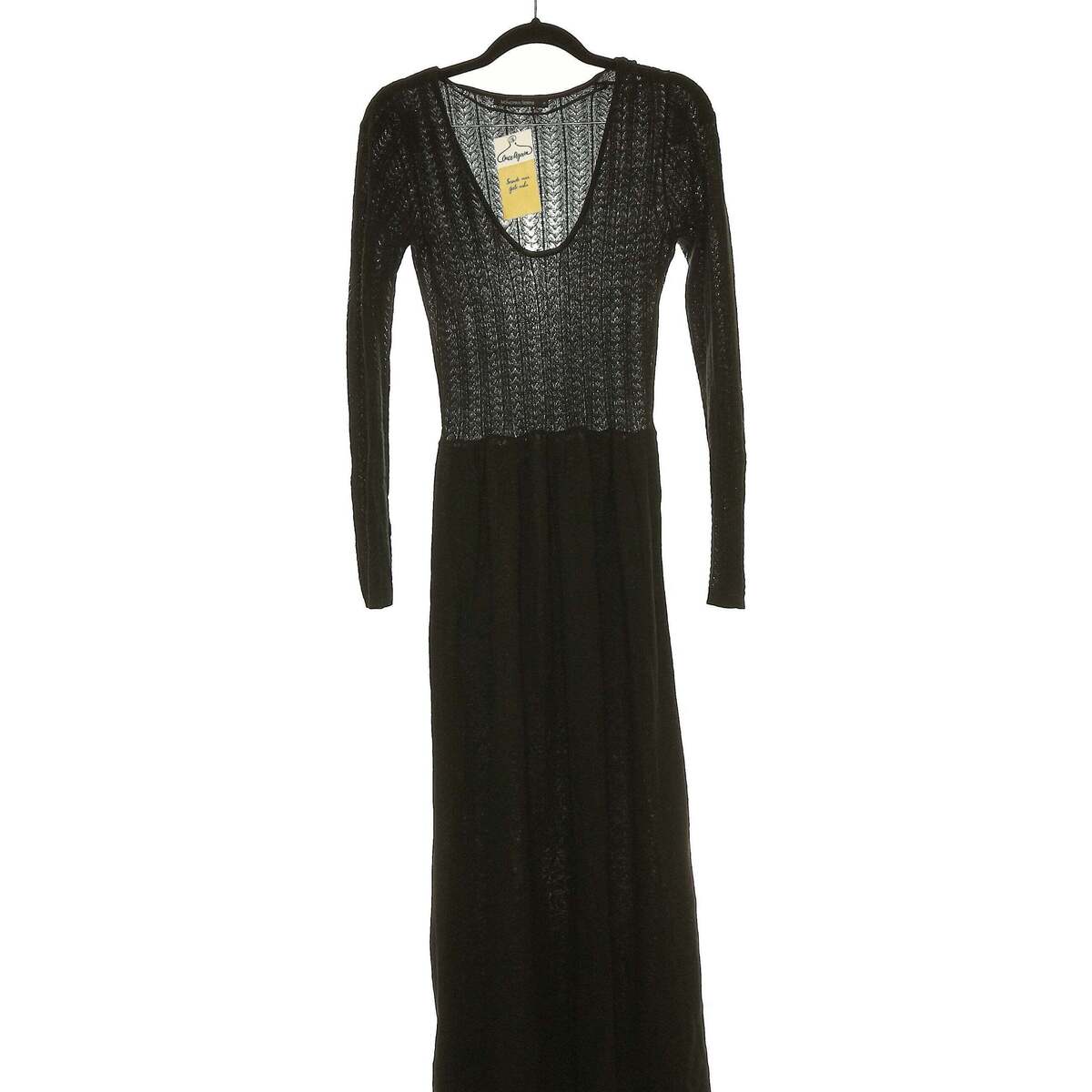 Vêtements Femme Robes longues Monoprix robe longue  34 - T0 - XS Noir Noir