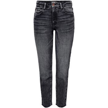 Vêtements Femme sandra Jeans Only 15278219 ONLEMILY-WASHED BLACK Noir