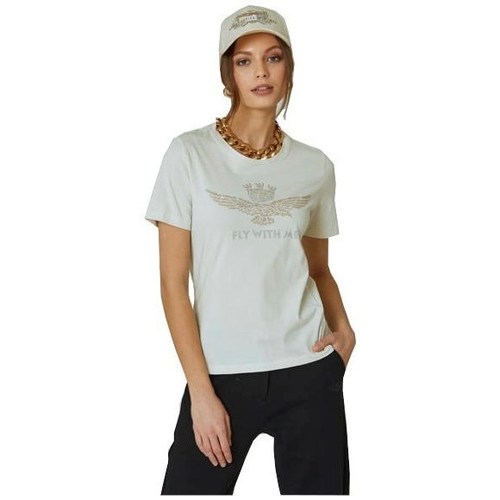 Vêtements Femme adidas adidas Sportswear Logo T Shirt Mens Aeronautica Militare TS2041DJ49673078 Blanc