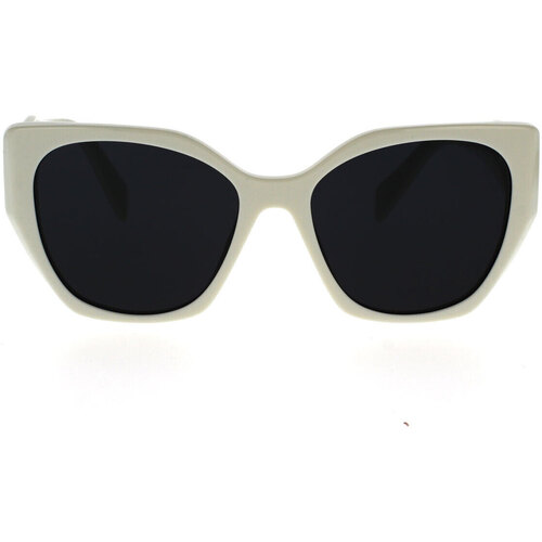 Prada Prada Pr 19xs Brown Sunglasses Lunettes de soleil Prada Occhiali da Sole  PR19ZS 1425S0 Blanc