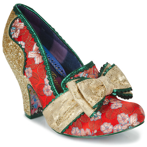 Chaussures Femme Escarpins Irregular Choice Polo Ralph Laure Rouge / Doré