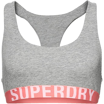 Vêtements Femme Joggings & Survêtements Superdry TOP  W3110356A LOGO BRACELET COURT Gris