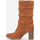 Chaussures Femme Bottes La Modeuse 64366_P146991 Marron