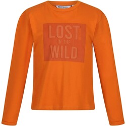 Vêtements Enfant T-shirts manches longues Regatta  Orange