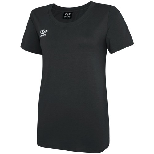 Vêtements Femme T-shirts manches longues Umbro Club Leisure Noir