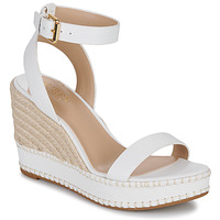 Chaussures Femme Sandales et Nu-pieds Lauren Ralph Lauren HILARIE-ESPADRILLES-WEDGE Blanc