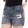 Vêtements Femme logo-patch straight leg jeans Blau 135284-1B Bleu
