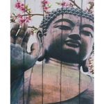 Cadre carré en toile Bouddha - La main de la sagesse