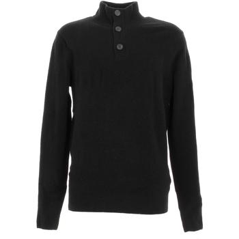Vêtements Homme Pulls Calvin Klein Jeans Lycra blend button quarter zip blk Noir