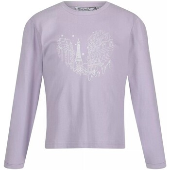 Vêtements Enfant T-shirts logo-embellished manches longues Regatta  Violet
