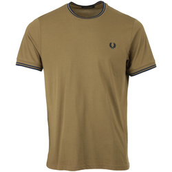 Vêtements Homme T-shirts manches courtes Fred Perry Twin Tipped Marron