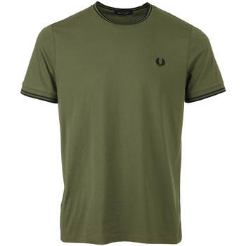 Vêtements Homme T-shirts manches courtes Fred Perry Twin Tipped Vert