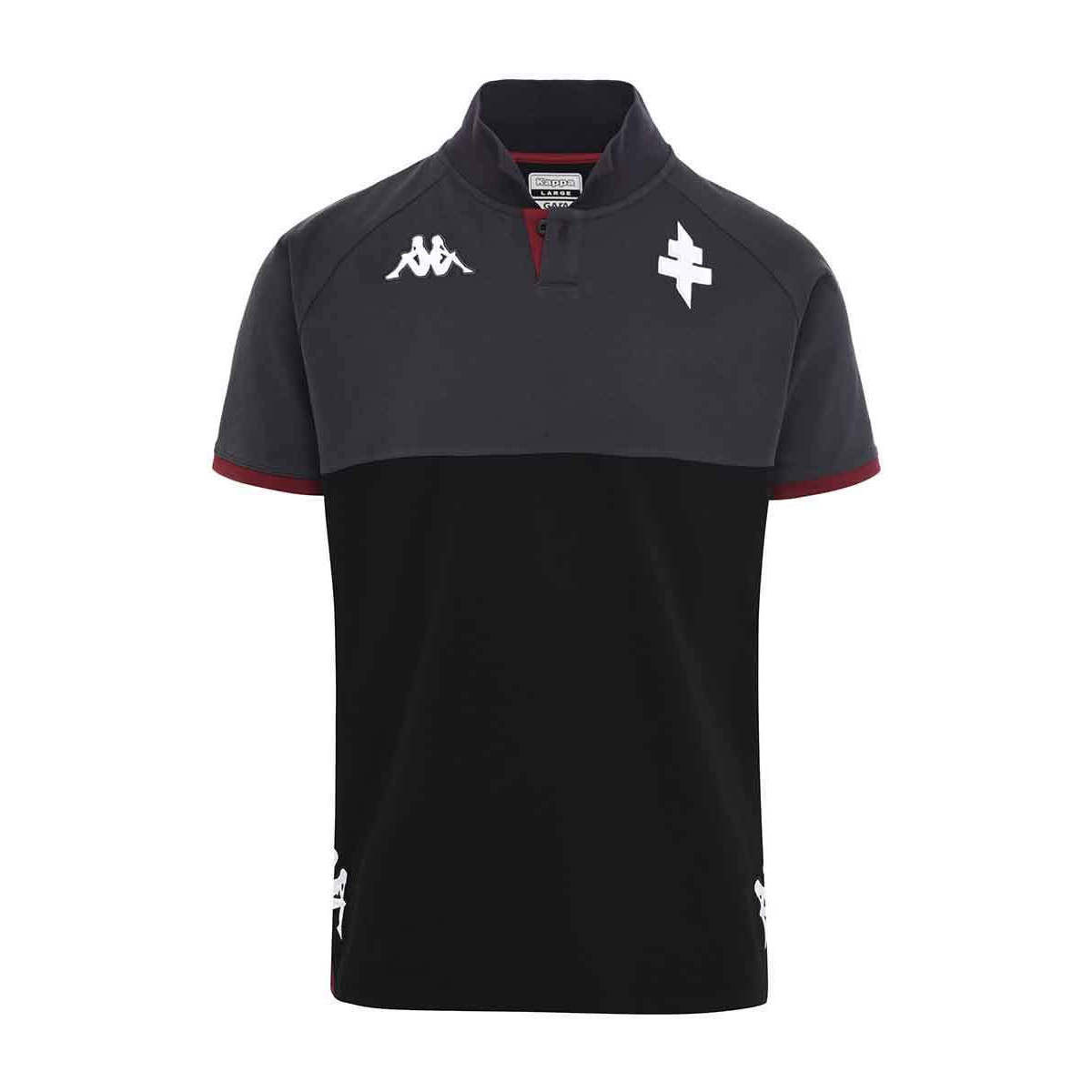 Vêtements Homme T-shirts & Polos Kappa Polo Angat 6 FC Metz 22/23 Noir