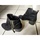 Chaussures Femme Bottines H&M Bottines noires en nubuck - T 39 Noir