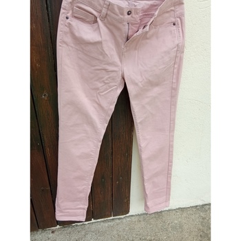 Vêtements Fille Pantalons 5 poches Cyrillus Paris  Pantalon rose pâle, fille, coupe classique Rose