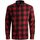 Vêtements Garçon Chemises manches longues Jack & Jones 12183050 JJEGINGHAM-BRICK RED Noir