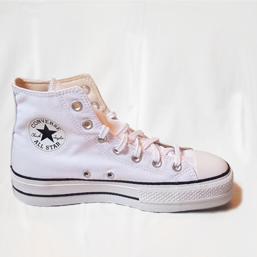 Converse Converse Chuck Taylor All Star Lift High White - Taille : 38 FR  Blanc - Chaussures Basket montante Femme 75,00 €
