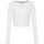 Vêtements Femme T-shirts manches longues Tommy Jeans Baby rib jersey v-neck Blanc