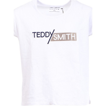 Vêtements Fille T-shirts manches courtes Teddy Smith 51006334D Blanc