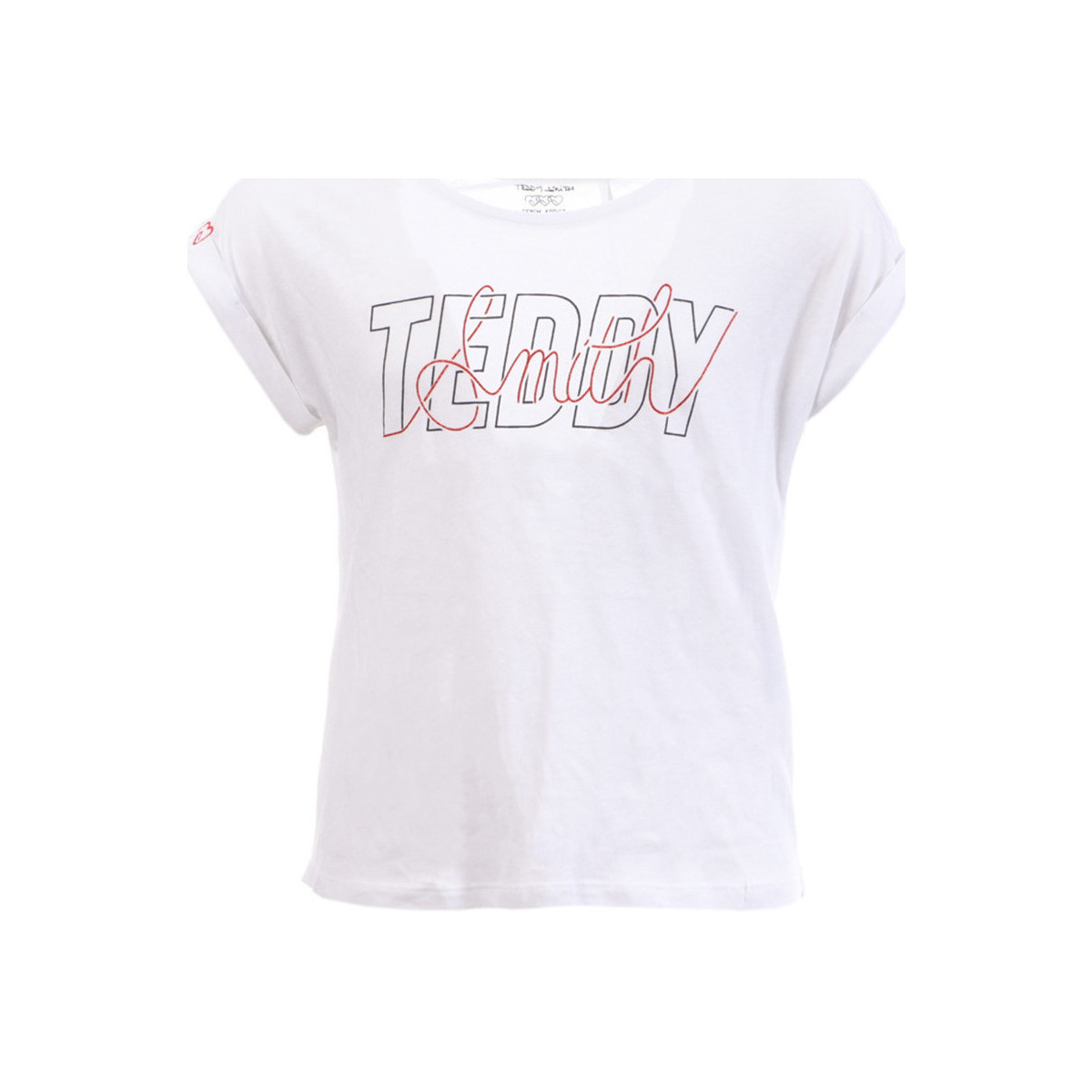 Vêtements Fille T-shirts & Polos Teddy Smith 51006347D Blanc