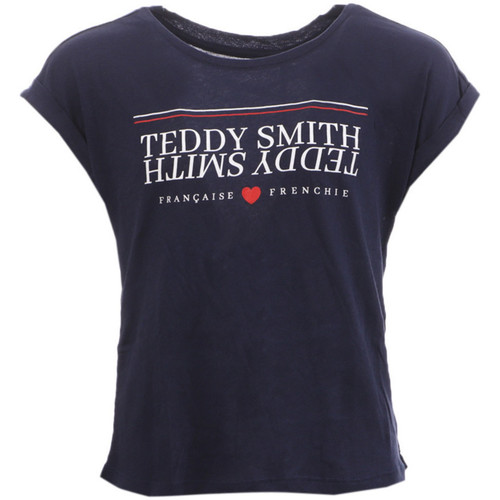Vêtements Fille Moschino Kids stud-embellished logo t-shirt Teddy Smith 51006141D Bleu