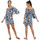 Vêtements Femme Robes Molly Bracken Tunique femme Imprimé jungle  G584CE20 Bleu