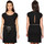 Vêtements Femme Robes Deeluxe Robe noire femme  TIME S20212 - XS Noir